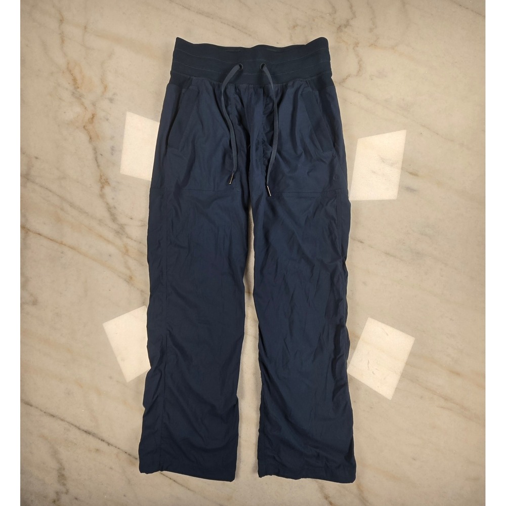 Lululemon Dance Studio Pant Womens 4 Navy Blue Mid-Rise Athleisure Gorpcore